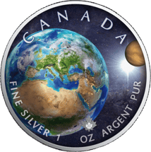 1 Unze Silber Maple Leaf Sonnensystem Erde 2022 (Auflage: 2.500)