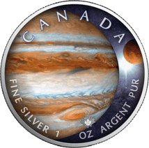 1 Unze Silber Maple Leaf Sonnensystem Jupiter 2022 (Auflage: 2.500)