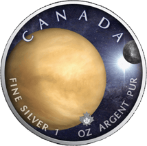 1 Unze Silber Maple Leaf Sonnensystem Venus 2022 (Auflage: 2.500)