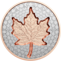 1 Unze Silber Maple Leaf Super Incuse 2022 (Auflage: 7.000 | teilvergoldet | Reserve Proof)