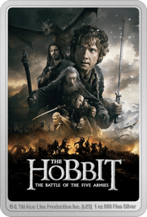 1 Unze Silber Der Hobbit 2023 Die Schlacht der fünf Heere PP (Auflage: 5.000 | coloriert | Polierte Platte)