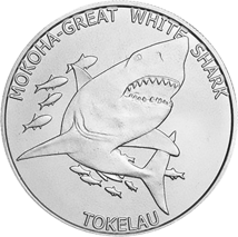 1 Unze Silber Mokoha White Shark 2015 (Tokelau)
