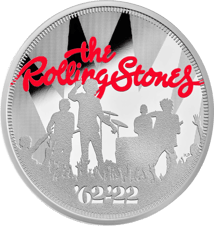 1 Unze Silber Music Legends Rolling Stones 2022 PP (Auflage: 8.000| coloriert | Polierte Platte)