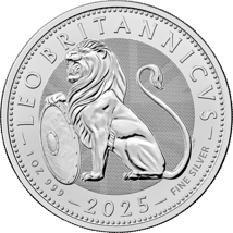 1 Unze Silber British Lion 2025 (Auflage: 50.000)