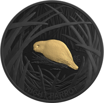 1 Unze Silber Nachtsittich 2019 PP (Auflage: 5.000 | Teilvergoldet | Black-Nickel-Veredelung)