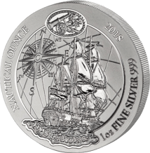 1 Unze Silber Nautical Ounce "250 Jahre Endeavour" 2018 (Stempelglanz)