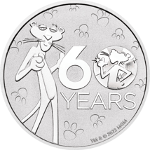 1 Unze Silber 60 Jahre Pink Panther 2024 (Auflage: 25.000)