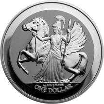 1 Unze Silber Pegasus Göttin Athene 2017 (Reverse Proof)