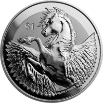 1 Unze Silber Pegasus Göttin Athene 2018 (Reverse Proof)