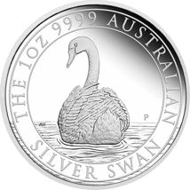 1 Unze Silber Perth Mint Schwan 2023 PP (Auflage: 2.500 | Polierte Platte)