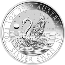 1 Unze Silber Perth Mint Schwan 2024 (Auflage: 25.000)