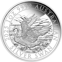 1 Unze Silber Perth Mint Schwan 2025 ANDA Show Special (Auflage: 2.500 | Polierte Platte)