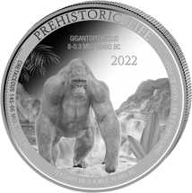 1 Unze Silber Prehistoric Life Gigantopithecus 2022 (Auflage: 10.000)