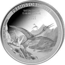 1 Unze Silber Prehistoric Life Quetzalcoatlus 2021 (Auflage: 10.000)