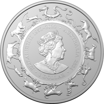 1 Unze Silber RAM Jahr des Drachen 2024 (Auflage: 50.000)