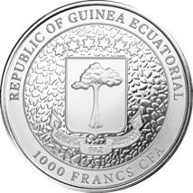 1 Unze Silber Republic of Guinea Äquatorial Giraffe 2023 (Auflage: 15.000)