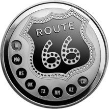1 Unze Silber Route 66