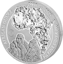 1 Unze Silber Ruanda Berggorilla 2023