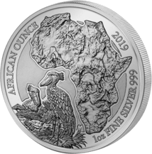 1 Unze Silber Ruanda Schuhschnabel 2019 PP (Auflage:1.000 | inkl. Zertifikat)