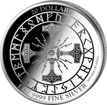 1 Unze Silber Thors Hammer Mjölnir 2026 (Auflage: 1.000 | Polierte Platte)