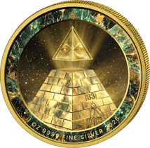 1 Unze Silber Illuminati 2025 (Auflage: 100 | teilvergoldet)