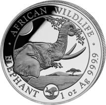 1 Unze Silber Somalia Elefant 2023 PM Hase (Auflage: 5.000 | Privymark)