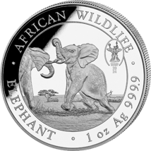 1 Unze Silber Somalia Elefant 2024 PM WMF (Auflage: 1.000 | Privymark World Money Fair Berlin)