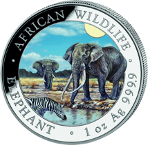 1 Unze Silber Somalia Elefant 2026 Tag Design (Auflage: 5.000)