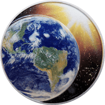 1 Unze Silber Sonnensystem Erde 2021 (Auflage: 1.500 | gewölbt)