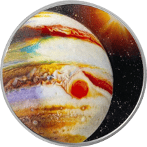 1 Unze Silber Sonnensystem Jupiter 2021 (Auflage: 1.500 | gewölbt)