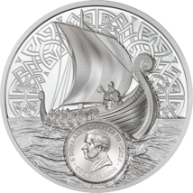 1 Unze Silber Savage Vikings 2026 (Auflage: 999 | Ultra High Relief | Polierte Platte)