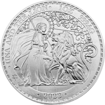 1 Unze Silber St. Helena & der Löwe 2022 (Auflage: 10.000)