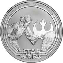 1 Unze Silber Star Wars Prinzessin Leia 2025 (Auflage: 10.000)