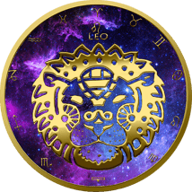 1 Unze Silber Sternzeichen Löwe 2022 (Auflage: 100 | beidseitig vergoldet)
