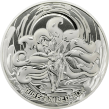 1 Unze Silber Mythische Kreaturen - Nine Tailed Fox 2023 (Auflage: 5.000)