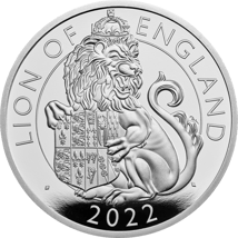 1 Unze Silber Tudor Beasts Lion of England 2022 PP (Auflage: 6.000 | Polierte Platte)