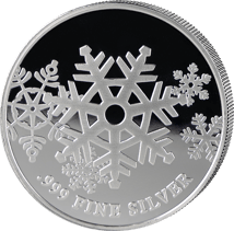 1 Unze Silber Weihnachtskranz