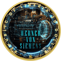 1 Unze Silber Werner von Siemens 2025 (Auflage: 100 | teilvergoldet)