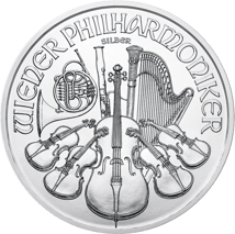 1 Unze Silber Wiener Philharmoniker 2019