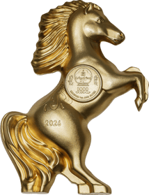 1 Unze Silber Wild Horse 2026 (Auflage: 888 | teilvergoldet)