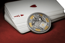 1 Unze Silber Poker Card Quard 2024 (Auflage: 1.111 | Ultra High Relief | Antik Finish)