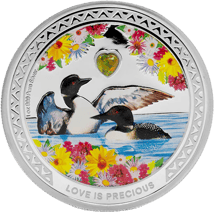 1 Unze Silber Eistaucher Love is Precious 2026 (Auflage: 2.000 | Zirkon | Polierte Plattte)