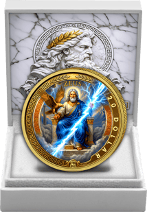 1 Unze Silber Zeus 2025 (Auflage: 100 | Glow in the Dark | teilvergoldet)