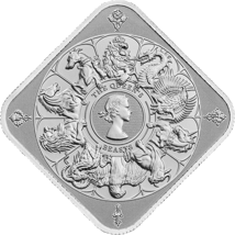 10 Unze Silberbarren The Queen's Beasts (Auflage: 6.000)