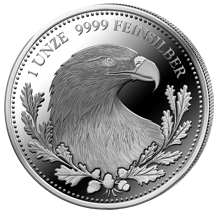 1 Unze Silber Mark PP (Auflage: 1.000 | 75 Jahre Privy Mark | Polierte Platte)