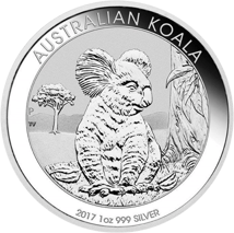 1 Unze Silbermünze Koala 2017