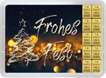 10 g Goldbarren "Frohes Fest" (Valcambi)