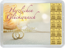 10 g Goldbarren "Glückwunsch zur Hochzeit"