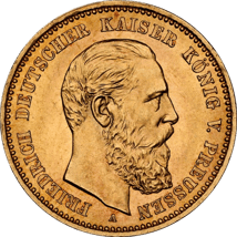 10 Mark Preußen Friedrich III Goldmünze