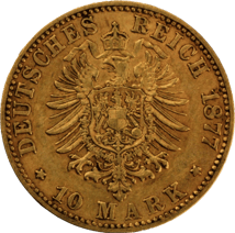 10 Mark Preußen Wilhelm I Goldmünze